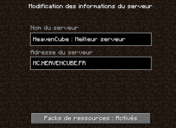 Rejoindre le serveur